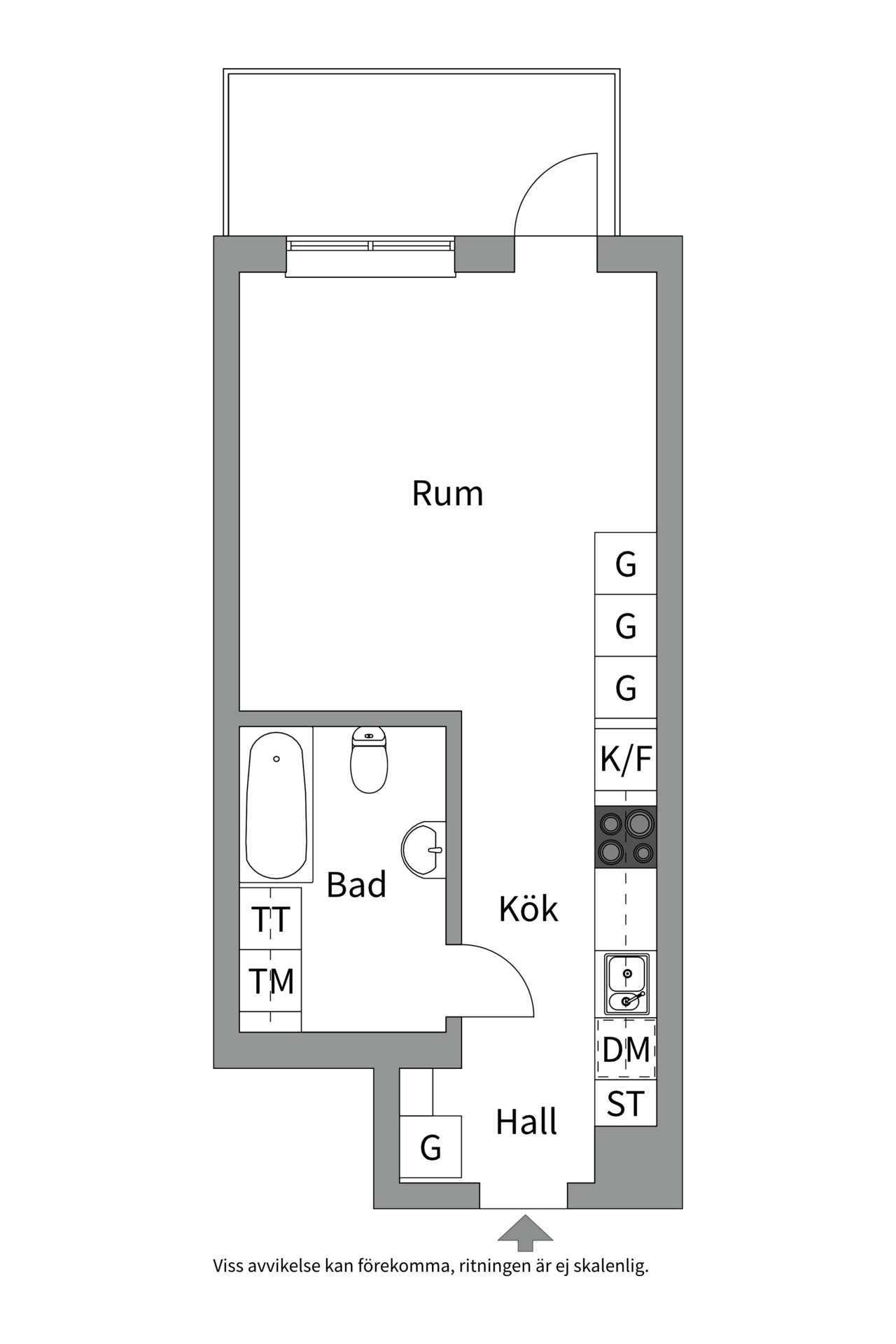 Bostadsbild från Råbyvägen 86, Kommande i Kapellgärdet, Uppsala