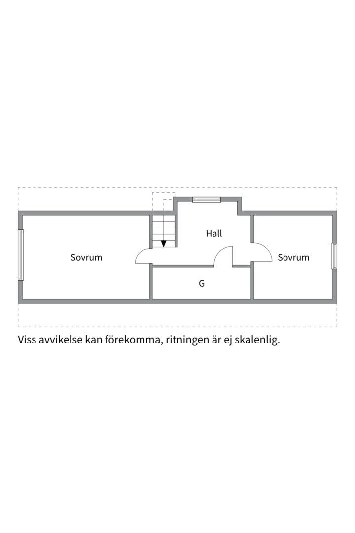 Planlösning från Klysvägen 11, Kommande i Södra kopparmora, Värmdö