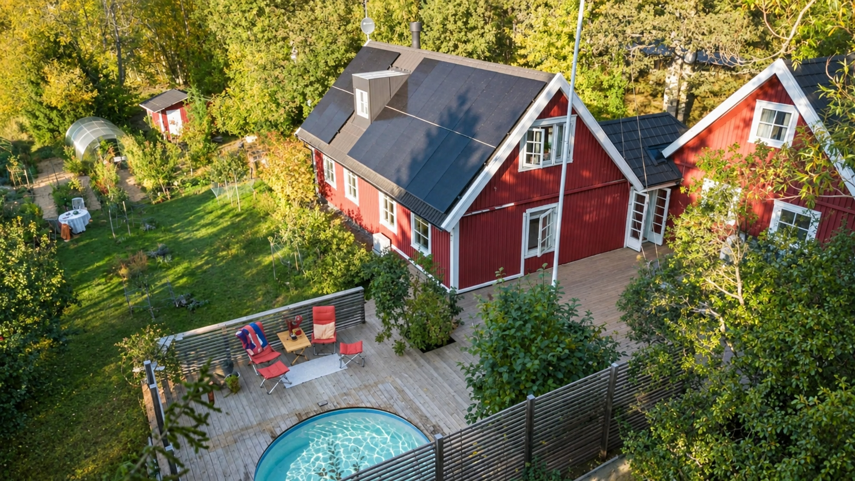 150 kvm tralldäck med pool
