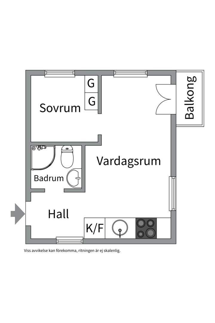 Planlösning från Nybodaringen 43, Kommande i Liljeholmen - Liljeholmskajen, Stockholm