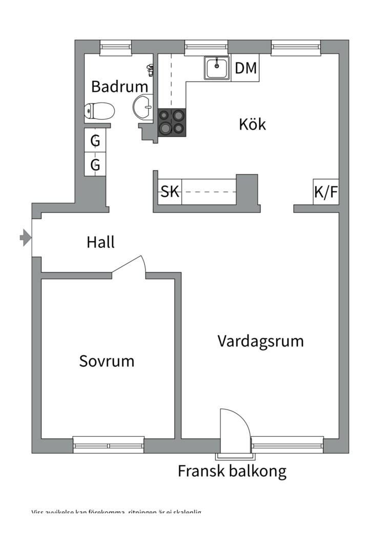 Planlösning från Filvägen 8, Till salu i Hökmossen/Telefonplan, Stockholm
