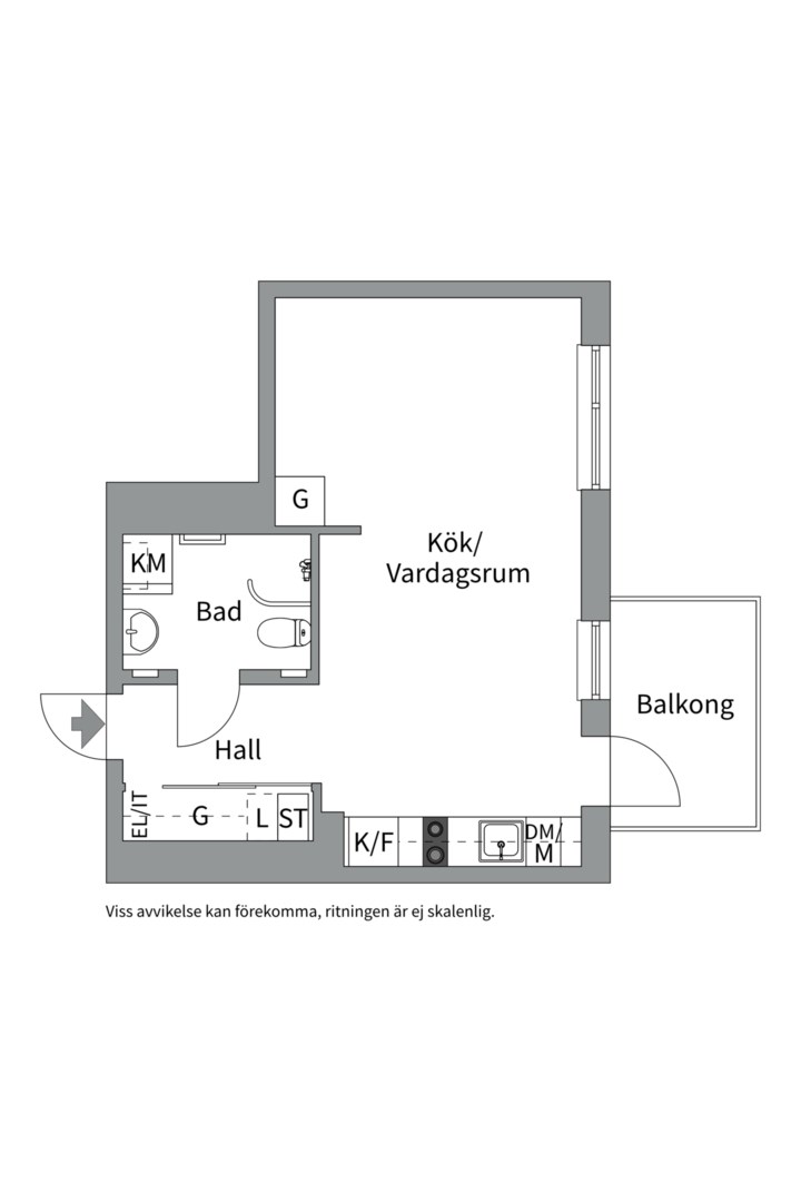 Planlösning från Kryddblandargatan 7, Till salu i Kungsängen, Uppsala