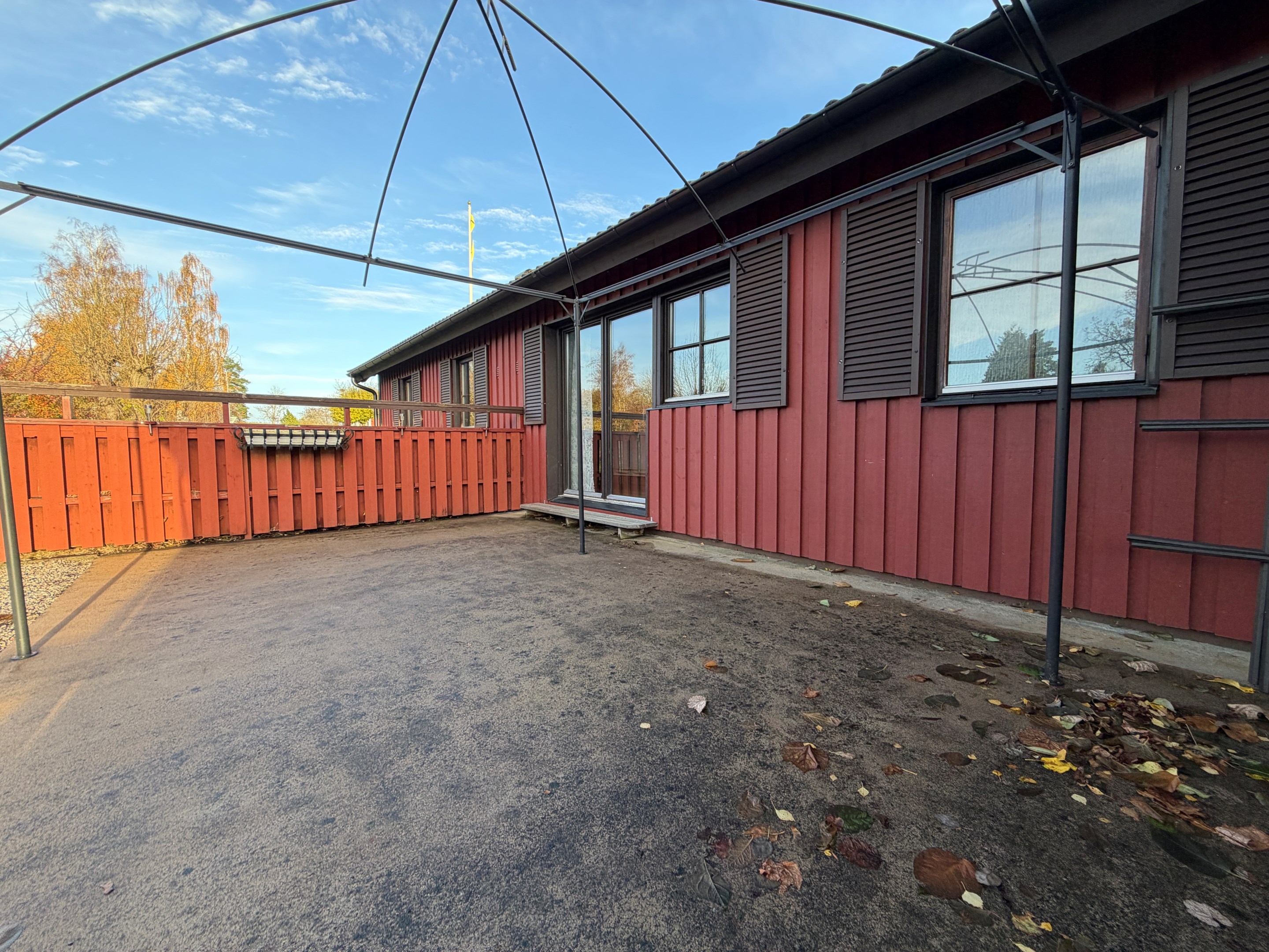 Uteplats utanför köket