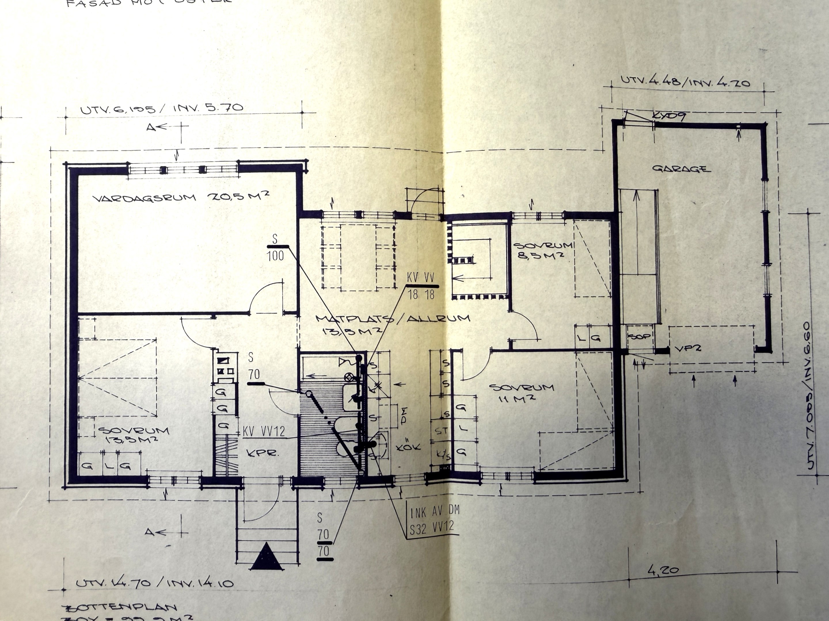 Planritning övre plan