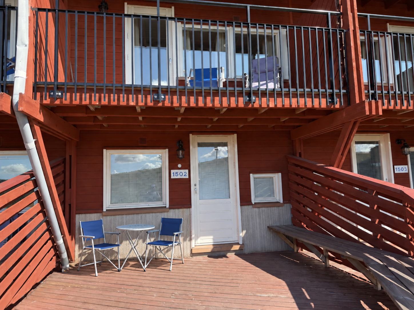 Två entréer till radhusen