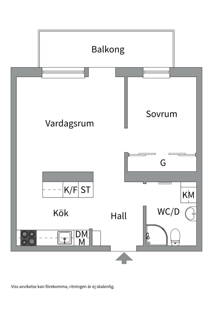 Planlösning från Centralvägen 101, Kommande i Roslags Näsby, Täby