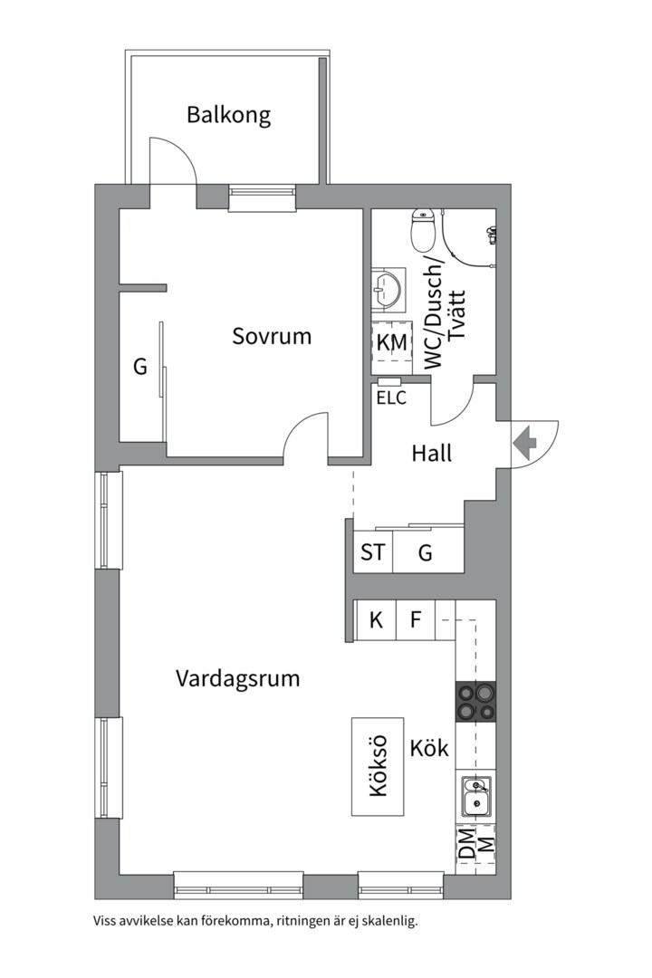 Planlösning från Sållargatan 1, Kommande i Kungsängen, Uppsala