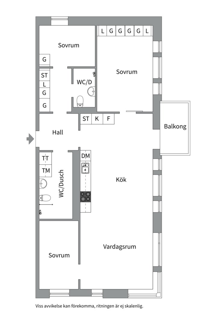 Planlösning från Ektorpsvägen 1, 2tr, Kommande i Ektorp, Nacka