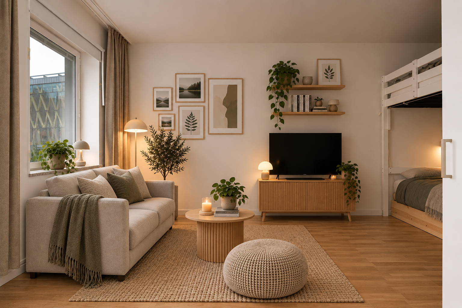 AI-genererad bild som visar alternativ möblering