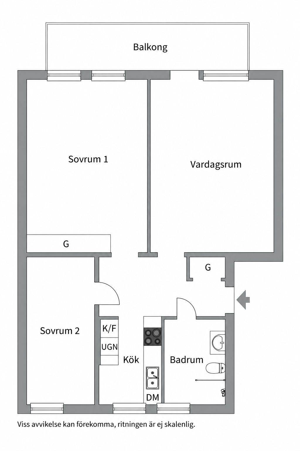 Bostadsbild från Geijersgatan 40 A, Kommande i Luthagen, Uppsala