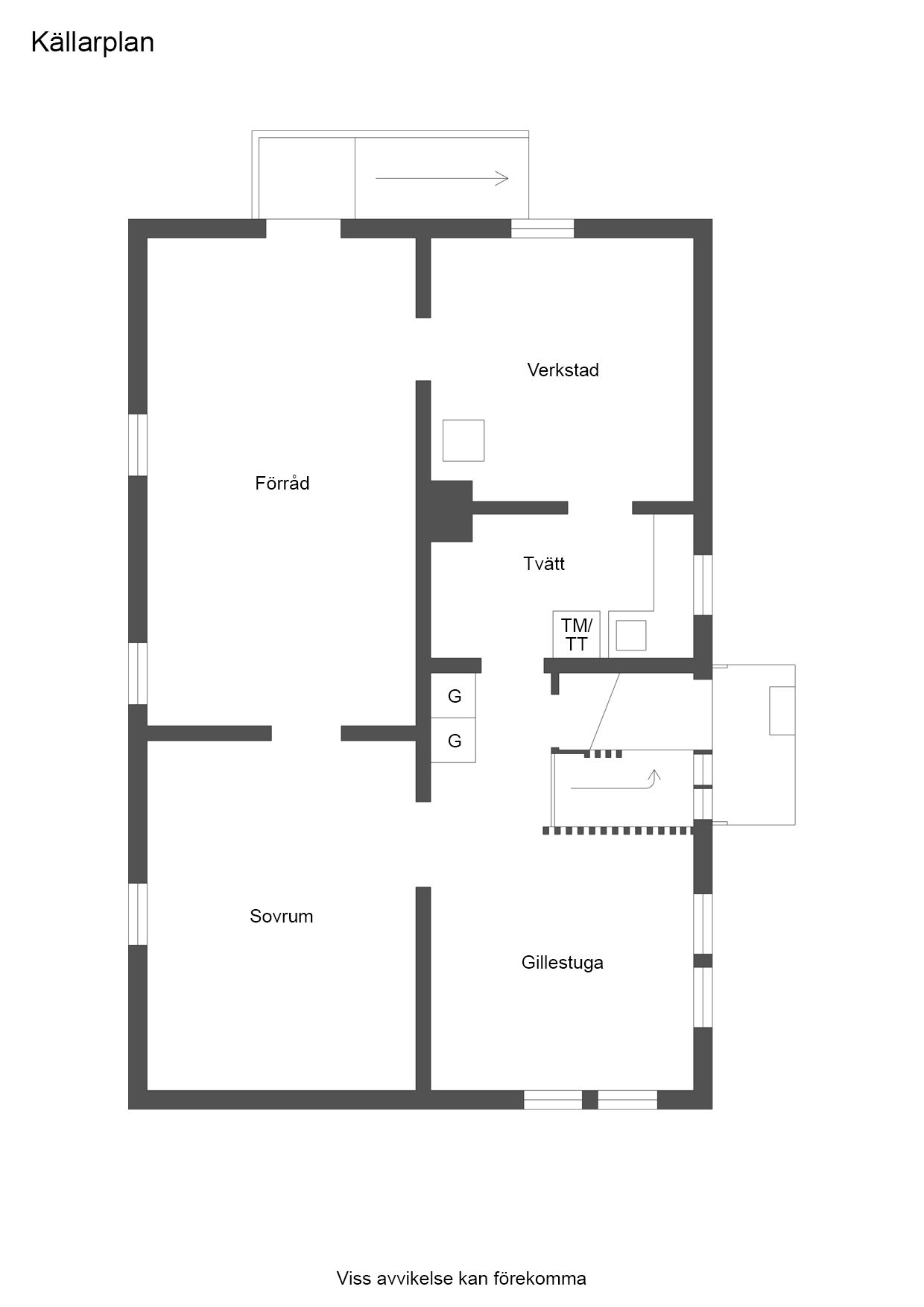 Planritning källarplan