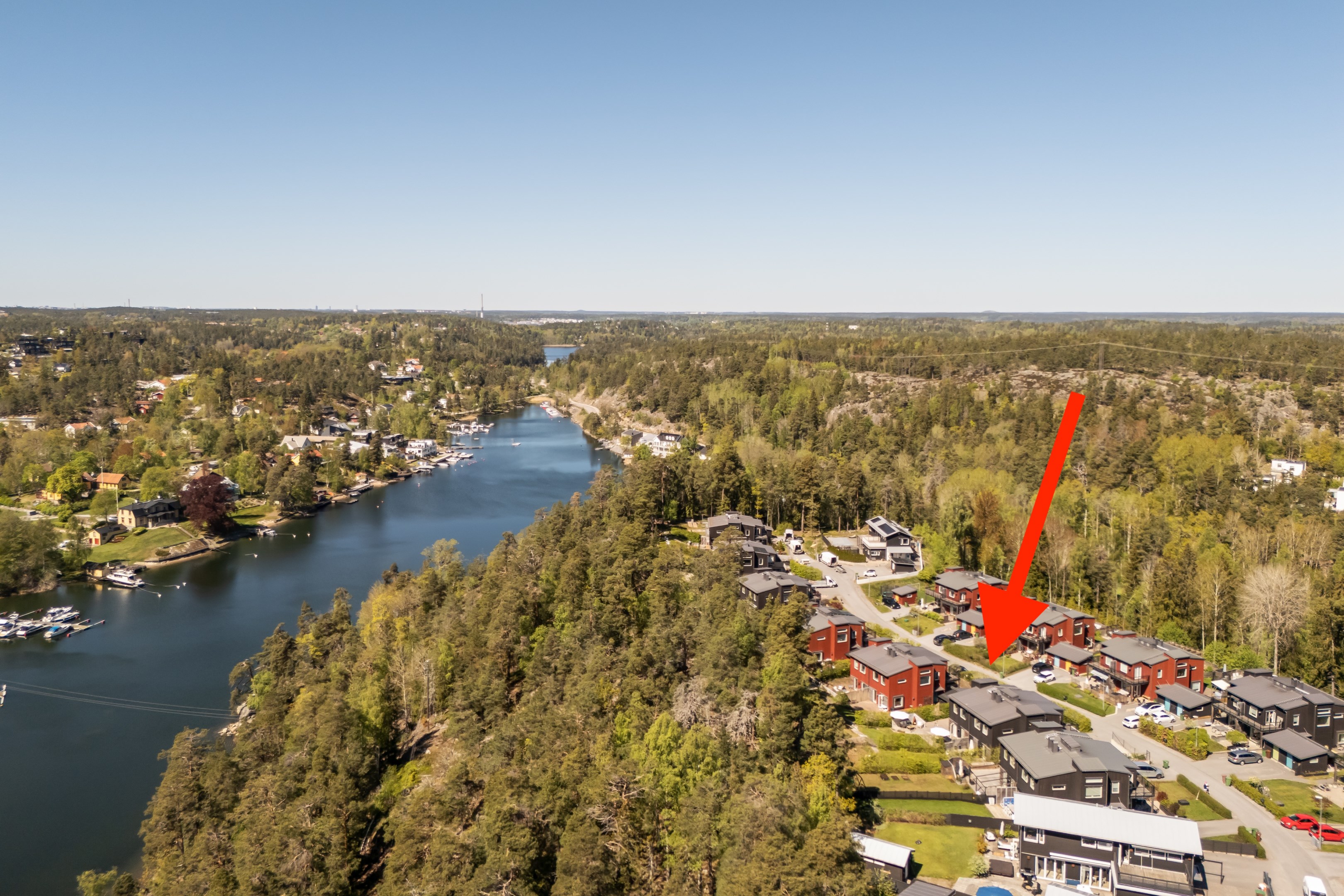 Bostadsbild från Kils gårdsväg 25B, Kommande i Insjön, Nacka