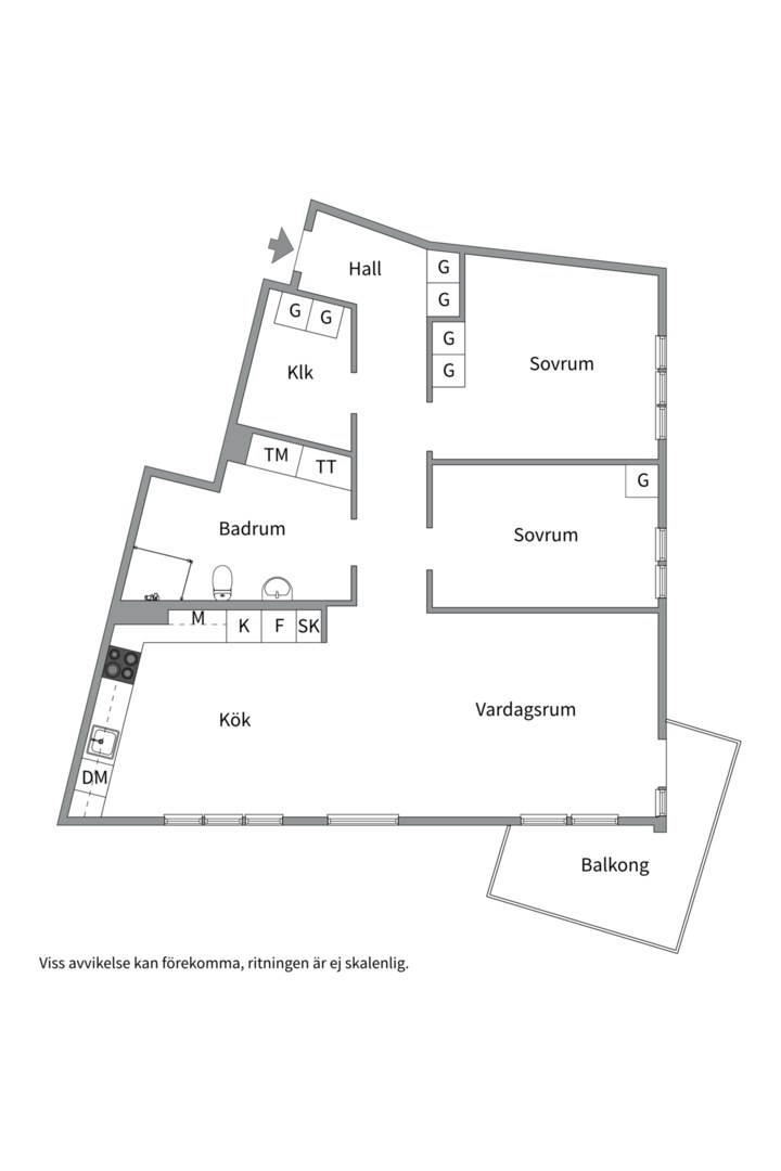 Planlösning från Finnbergsvägen 62, Kommande i Finnberget, Nacka