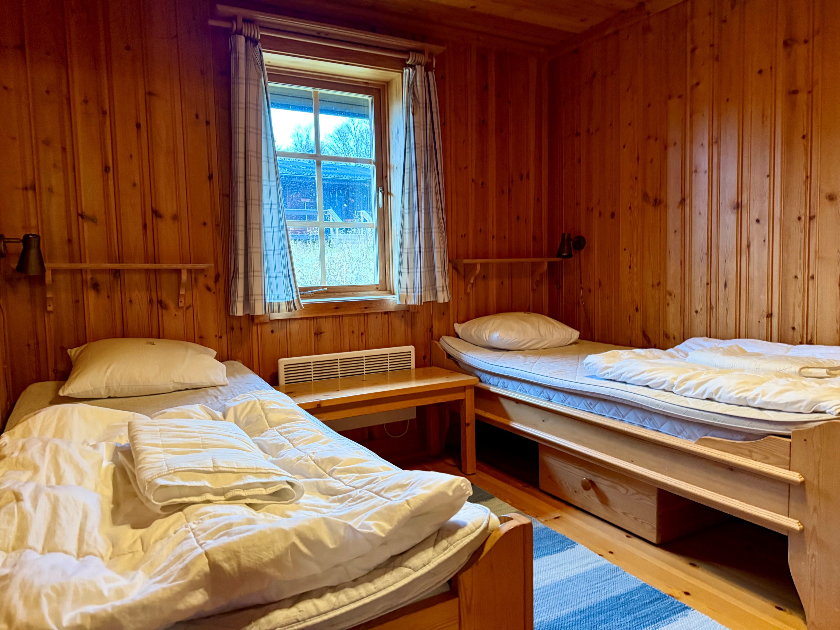 Sovrum med två enkelsängar exempelbild från liknande hustyp Fjällsippa