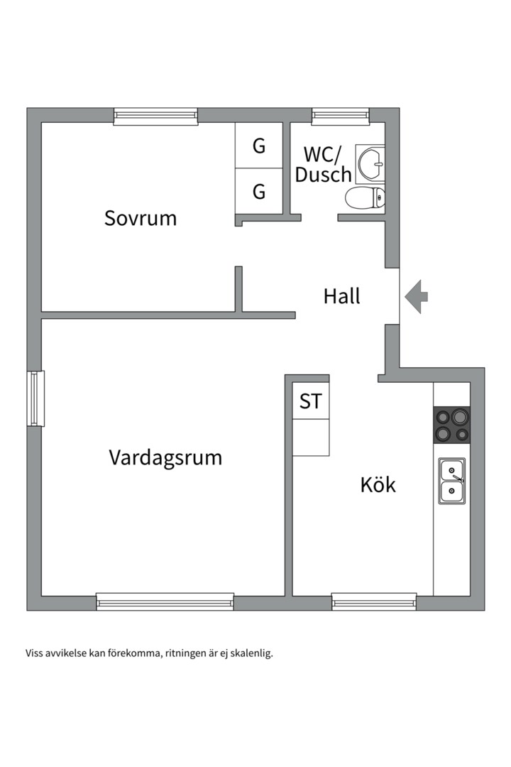 Planlösning från Stångjärnsvägen 16, 1tr, Kommande i Bromma - Johannesfred, Stockholm
