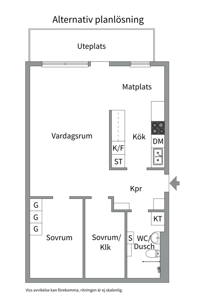 Planlösning från Hebbes gränd 15, Kommande i Järla sjö, Nacka