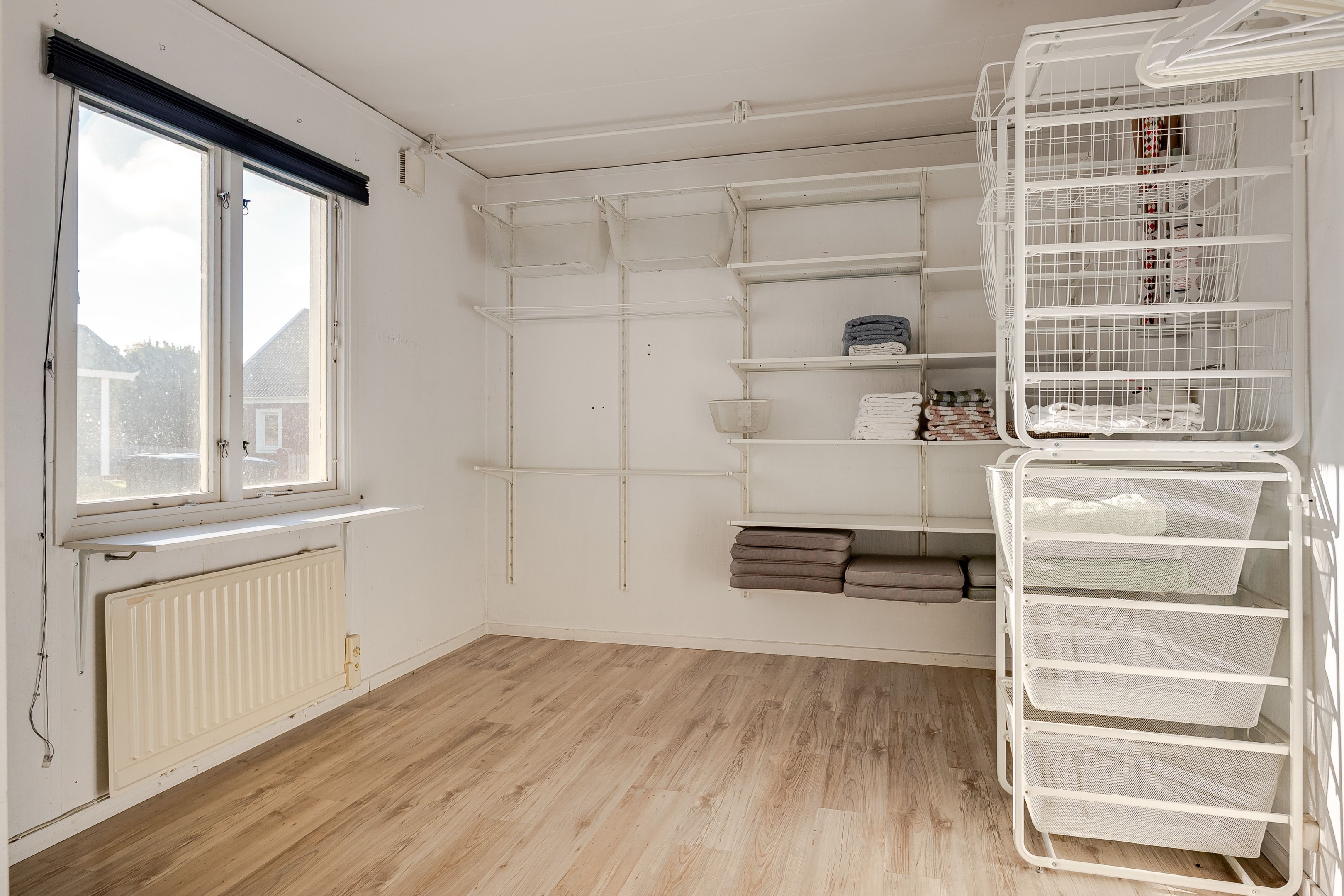 Sovrum som idag används för klädvård
