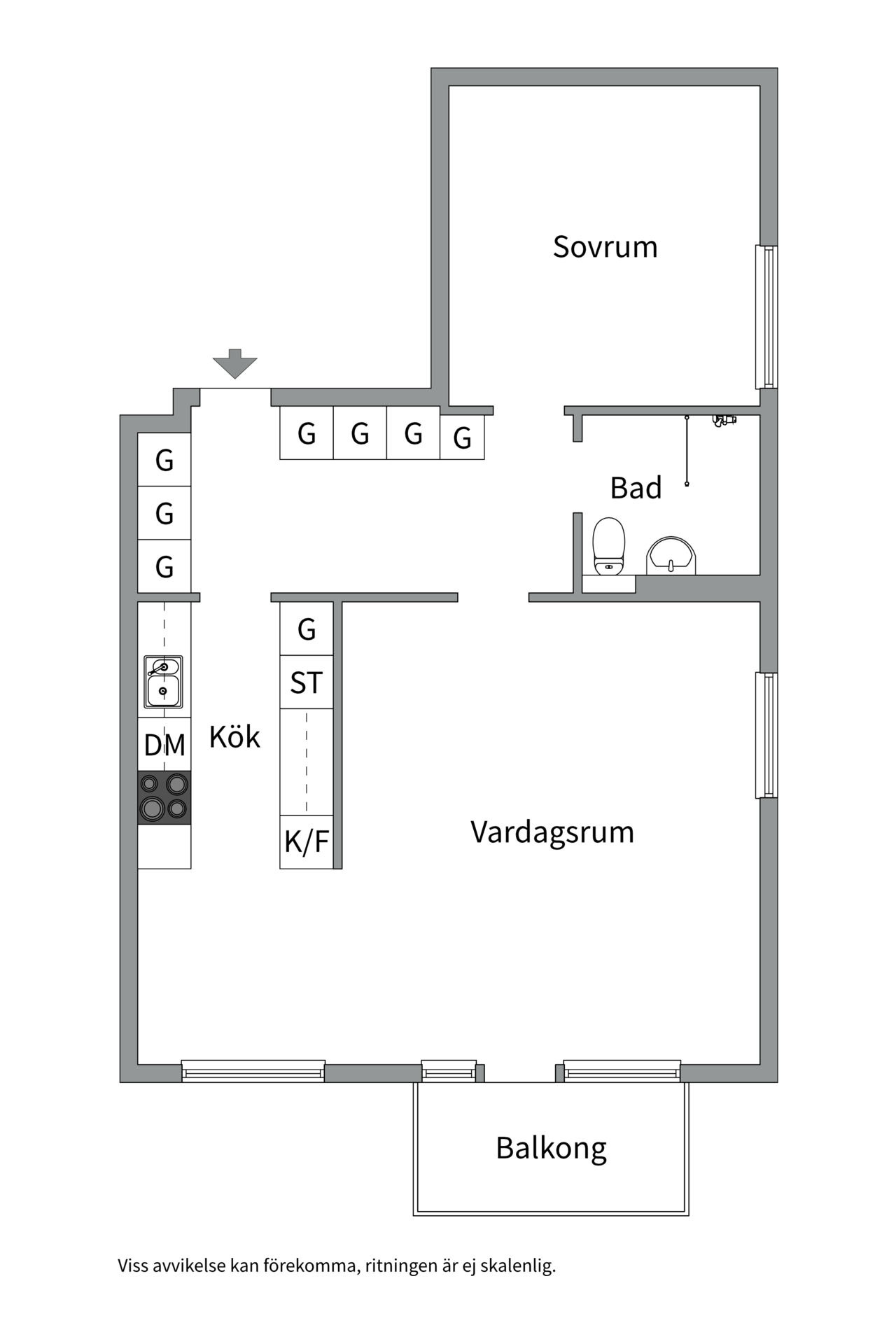 Bostadsbild från Fredsgatan 2 A, Kommande i Främre Luthagen, Uppsala