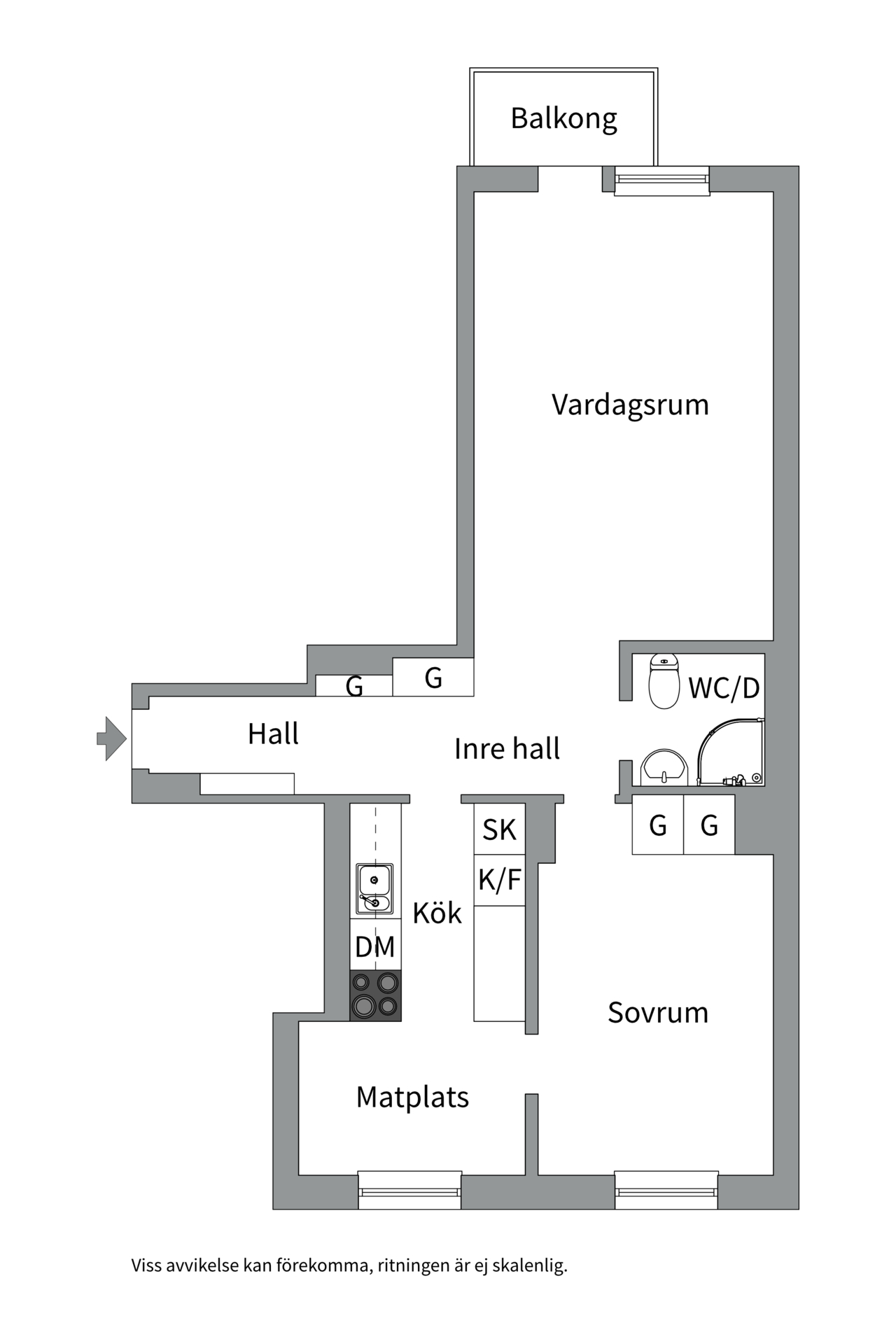 Bostadsbild från Luthagsesplanaden 9A, Kommande i Främre Luthagen, Uppsala