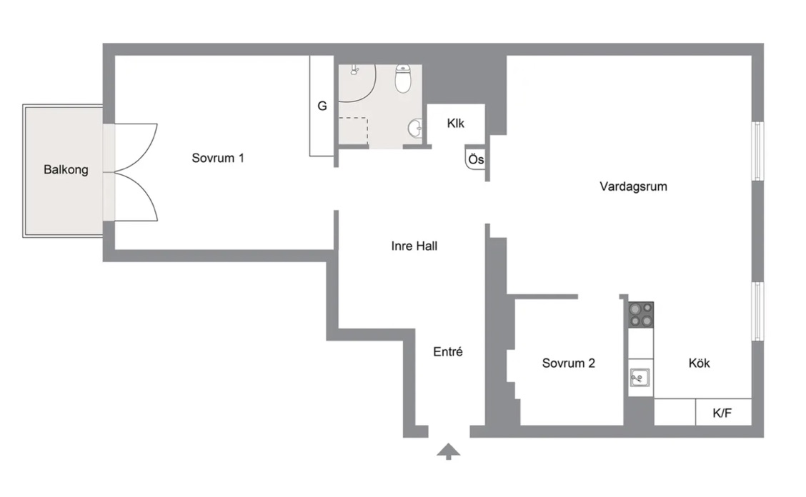 Planlösning från Sturegatan 47A, Kommande i Centrala Sundbyberg, Sundbyberg