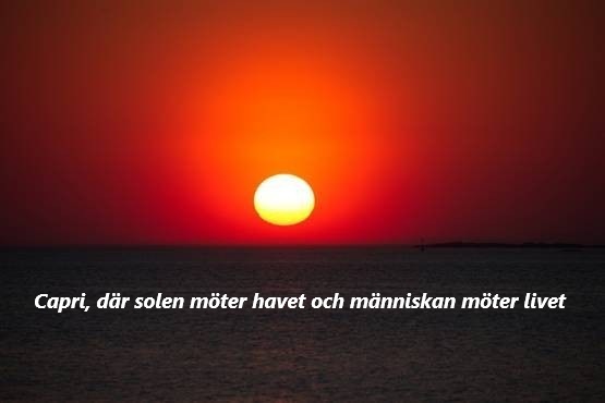 Capri, där solen möter havet och människan möter livet