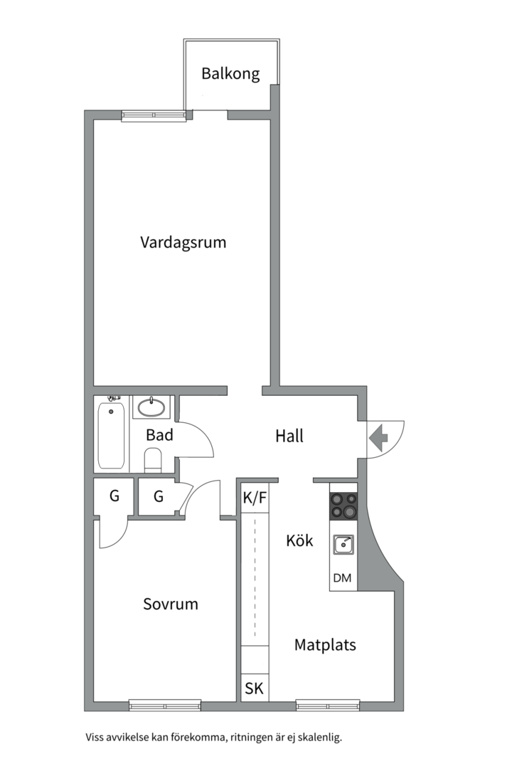 Planlösning från Hjalmar Brantingsgatan 9A, Kommande i Fålhagen, Uppsala