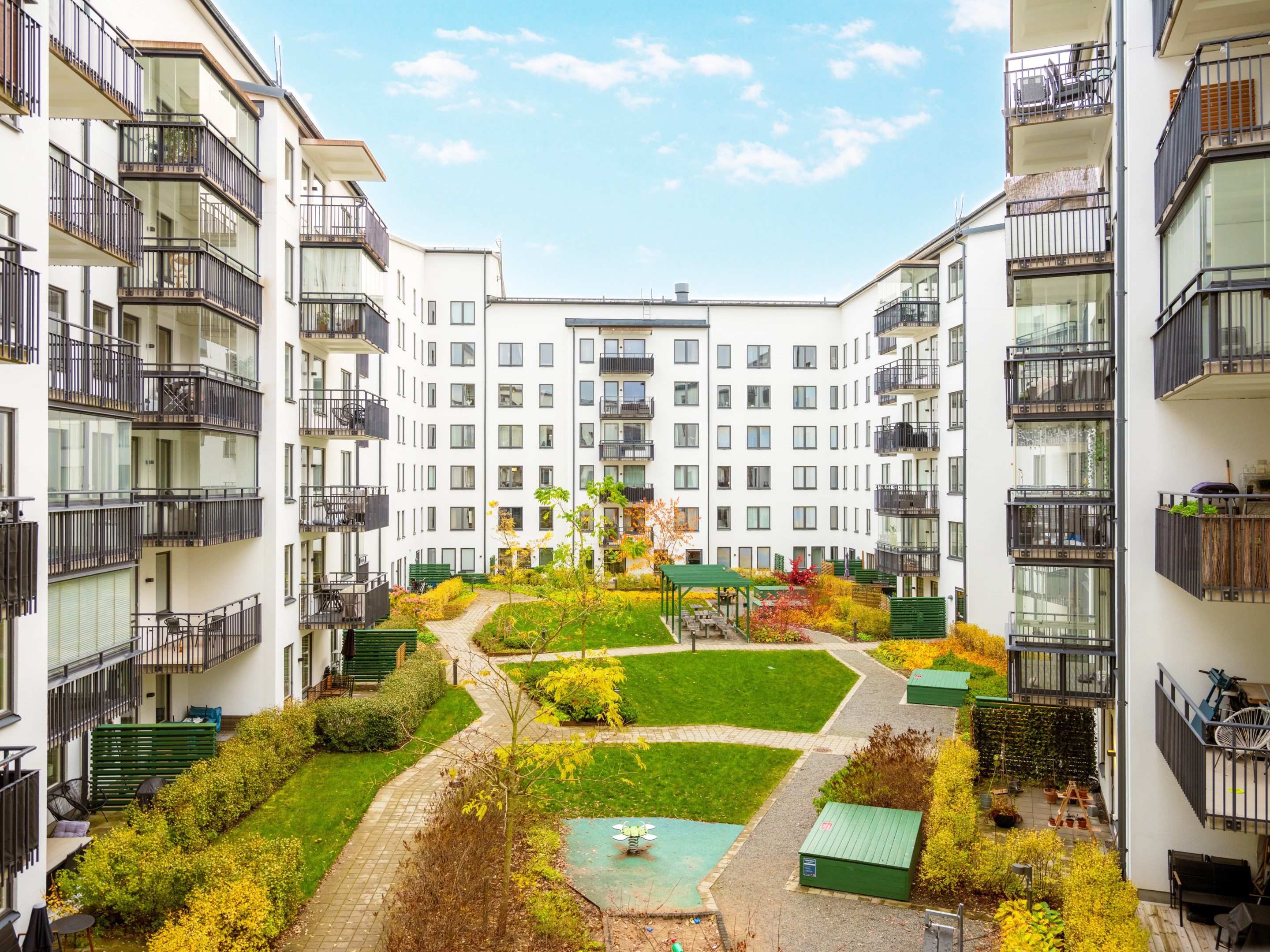 Bostadsbild från Sandalettgatan 7, Kommande i Älvsjöstaden, Stockholm