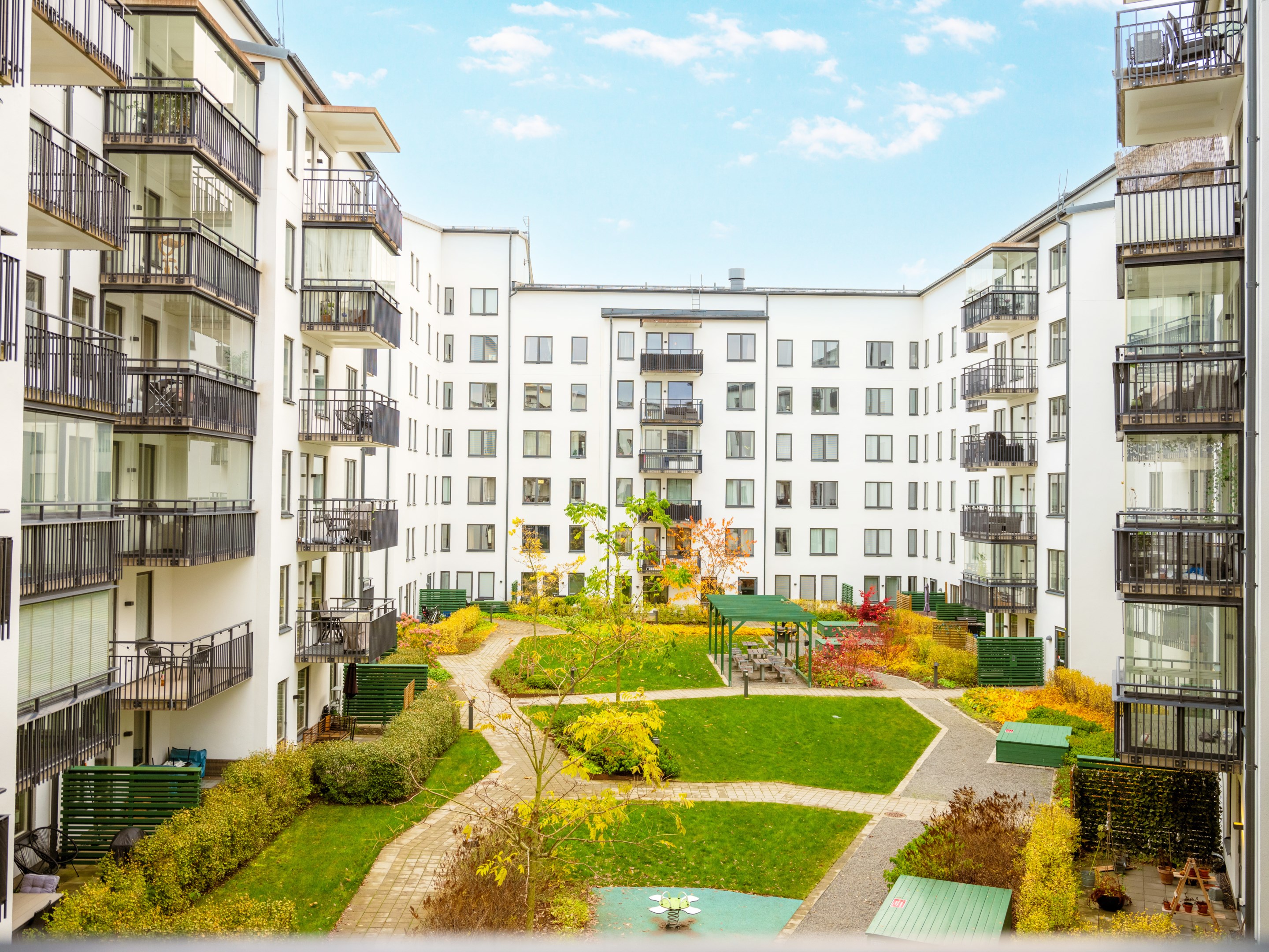 Bostadsbild från Sandalettgatan 7, Kommande i Älvsjöstaden, Stockholm