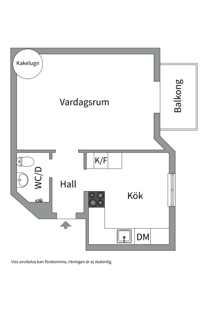 Planlösning från Fleminggatan 109, Till salu i Kungsholmen - Fridhemsplan, Stockholm
