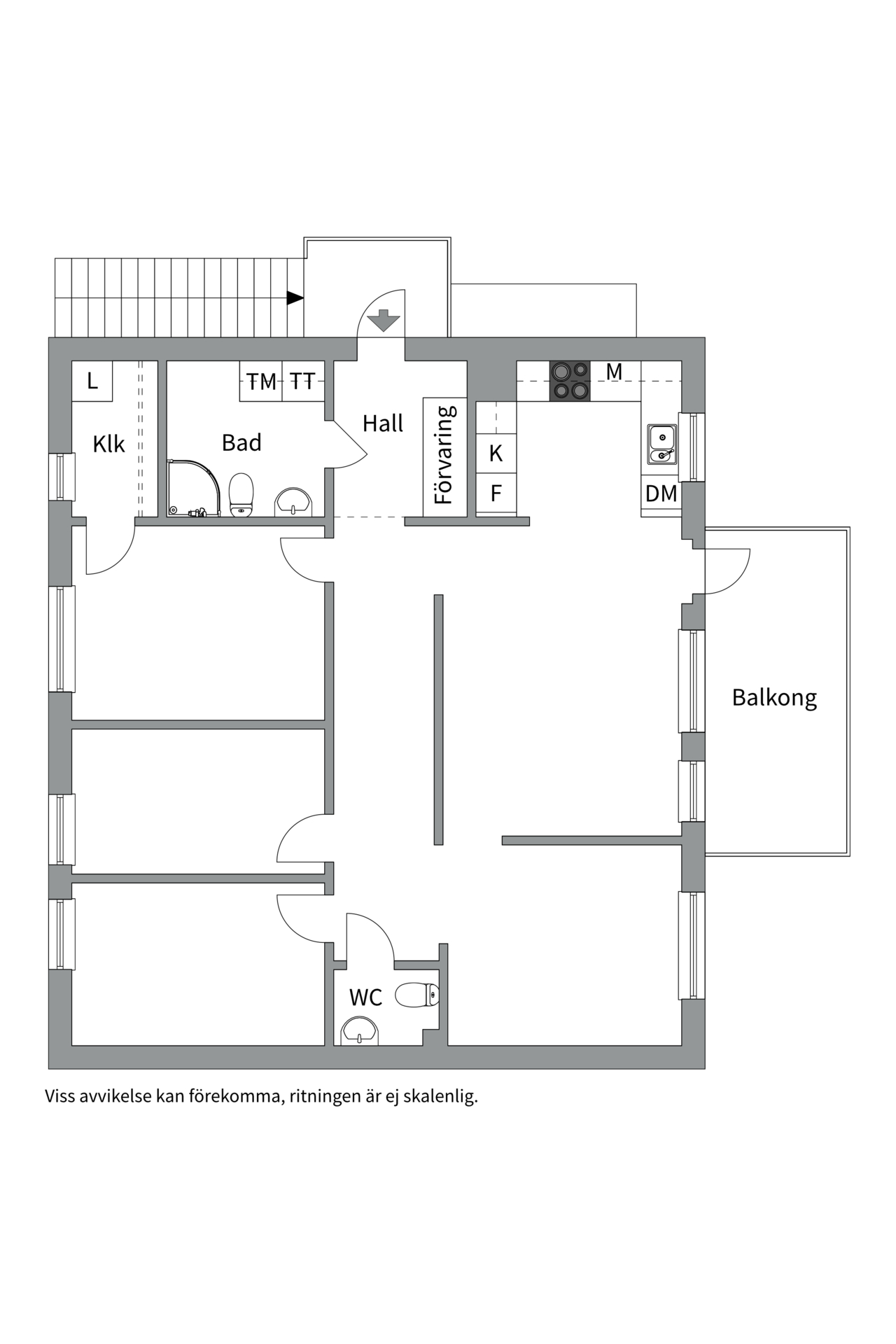 Bostadsbild från Vandrarvägen 27B, Kommande i Riksten, Botkyrka