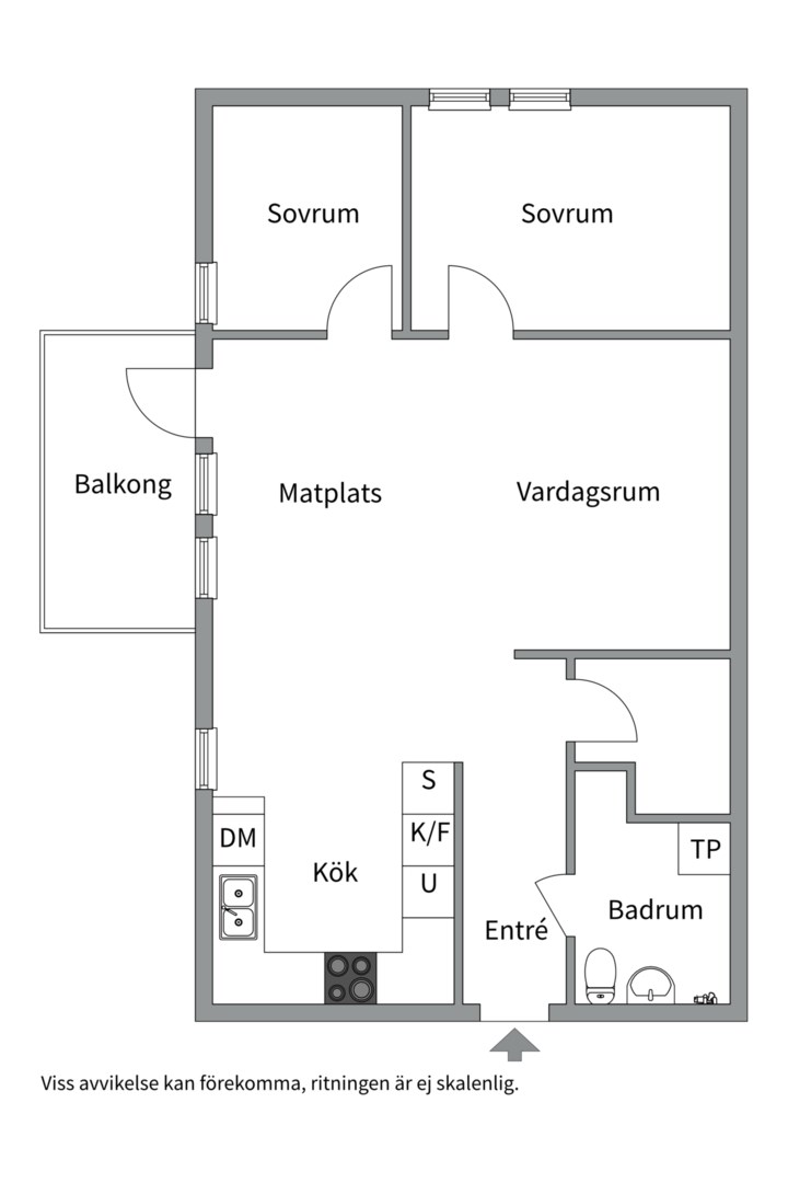 Planlösning från Ormingeringen 24B, Kommande i Västra Orminge, Nacka