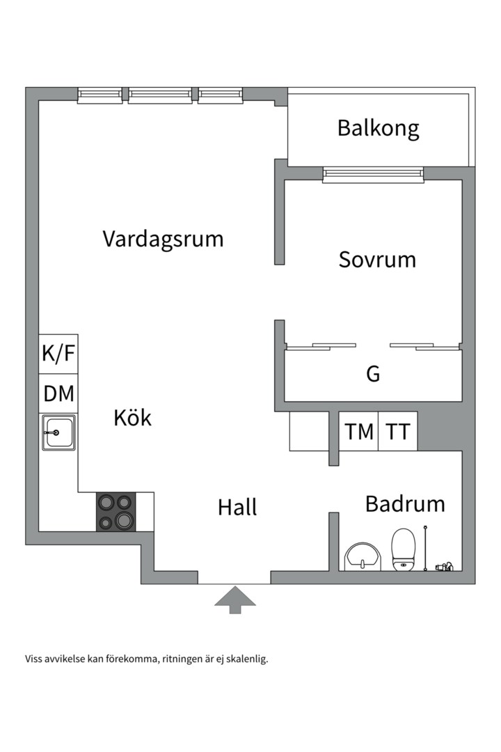 Planlösning från Mjölnarvägen 32, 3 tr, Till salu i Kvarnholmen, Nacka