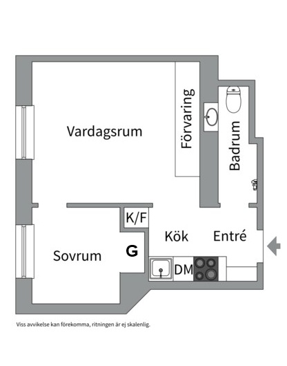 Planlösning från Frödingsvägen 6, Kommande i Kungsholmen - Fredhäll, Stockholm